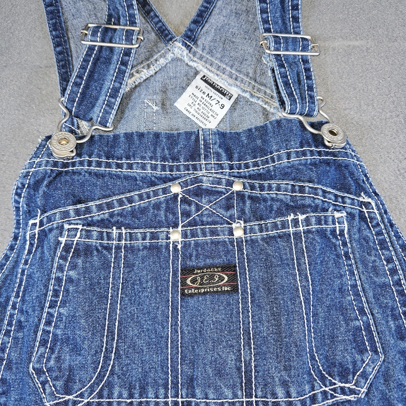 Vtg Jordache Denim Overalls Women M Carpenter Hammer Loop Baggy Y2K 90s Wide Leg