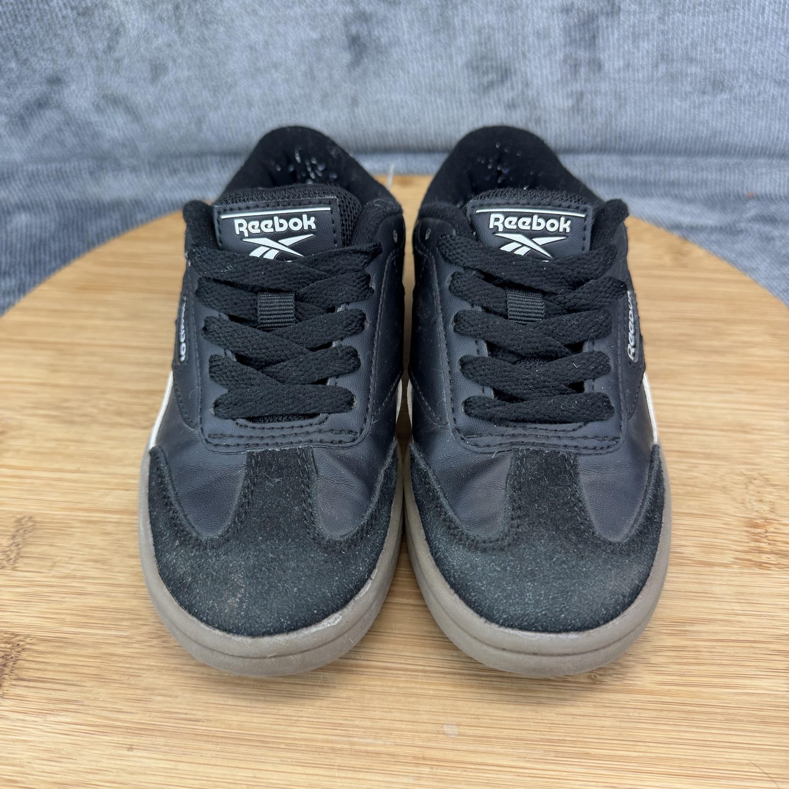 Reebok Shoes Boys Size 11K Black White Low Top Casual Sneakers 30252YBT