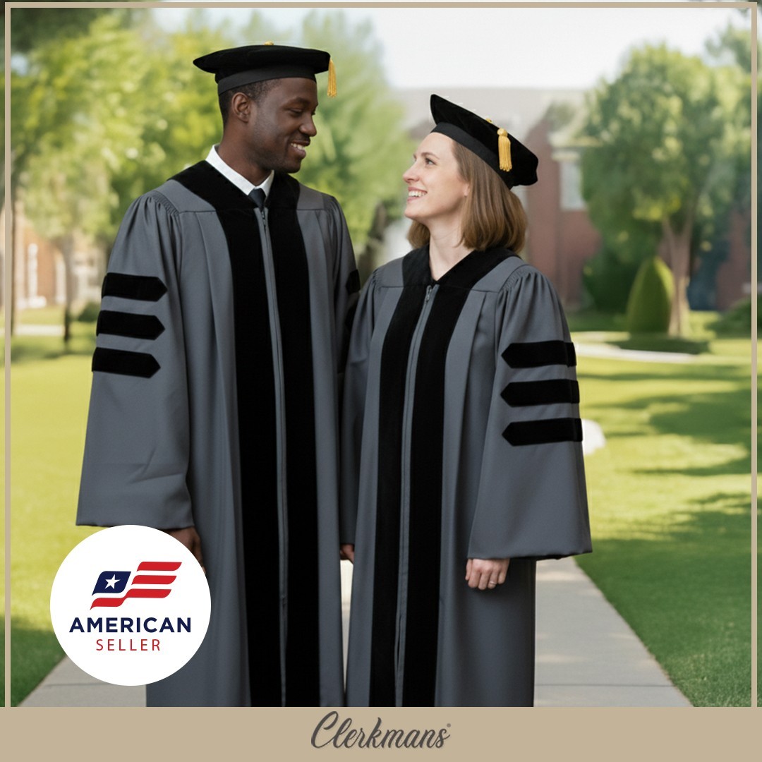 Classic Doctoral Graduation Tam & Gown – Academic Regalia