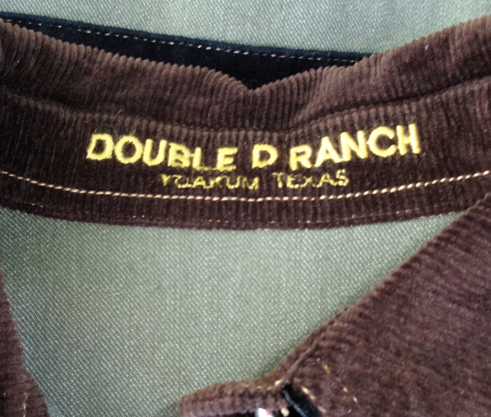Double D Ranch Distressed Embroidered Giddy Up Work Jacket NWT $350 Large