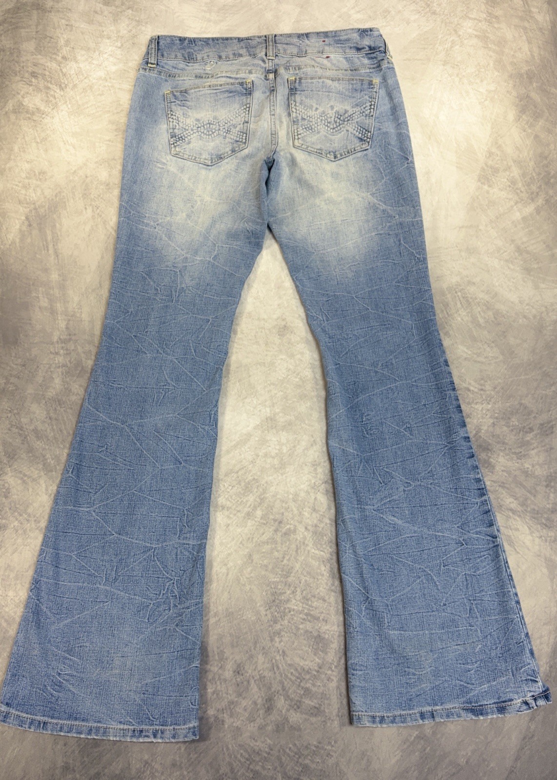 Y2K Vintage Bongo Fabulous Flare Jeans Juniors 5 Light Wash Low Rise