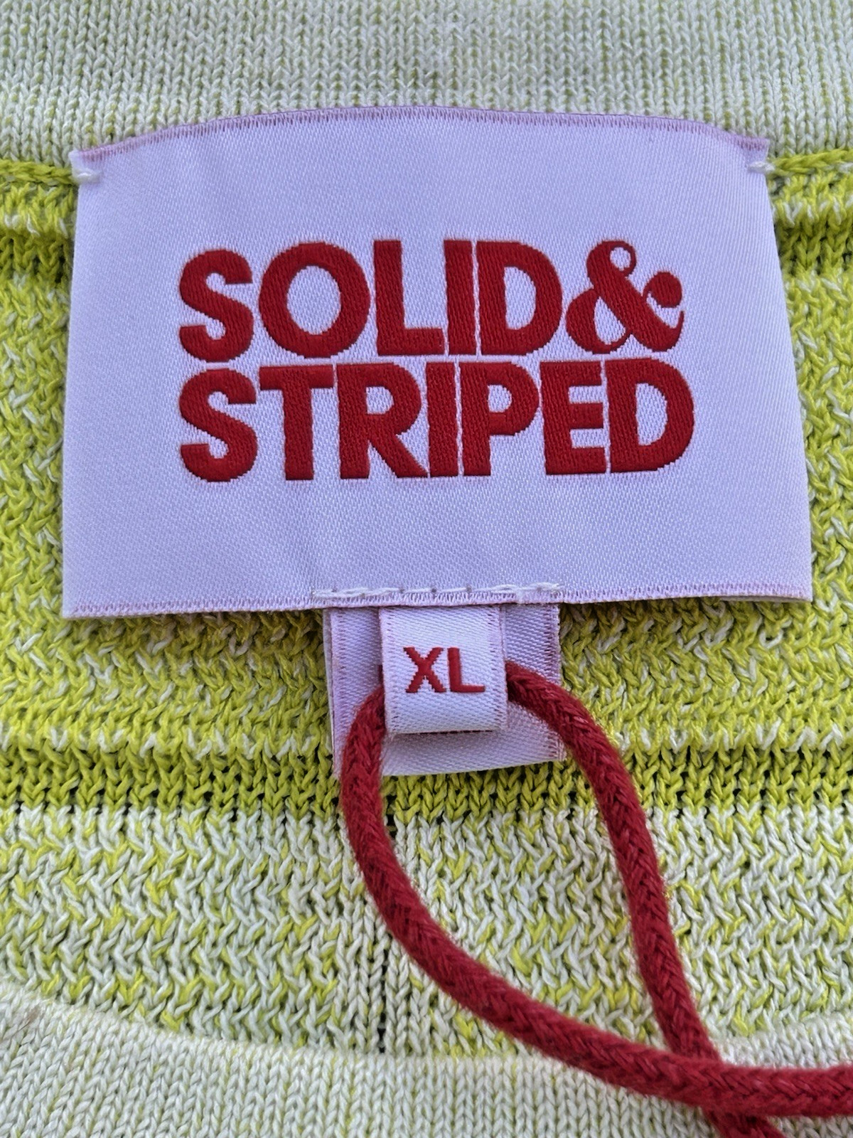 Solid & Striped The Cara Top in Pear & Marshmallow XL