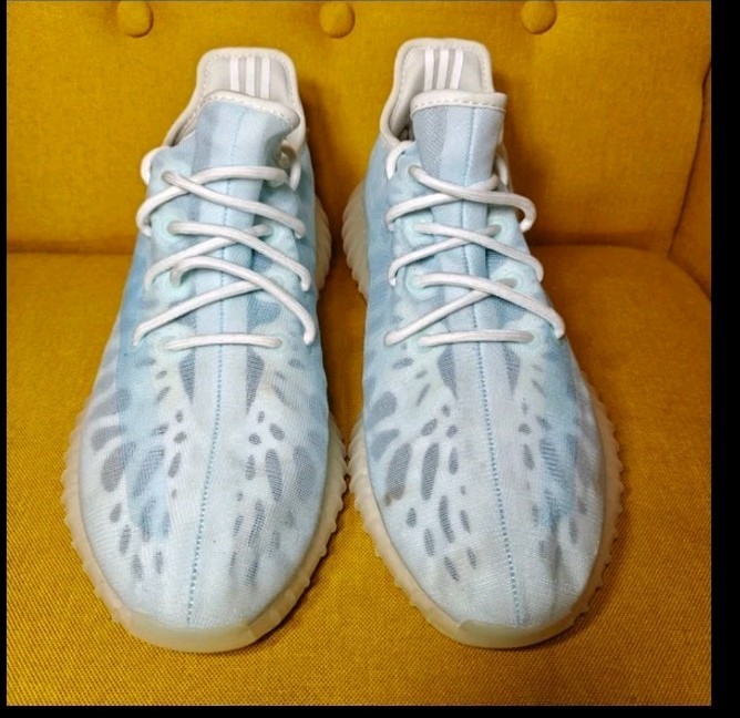Yeezy Boost 350 V2 “Mono Ice” Blue White Sneaker Men’s Shoes Size 10