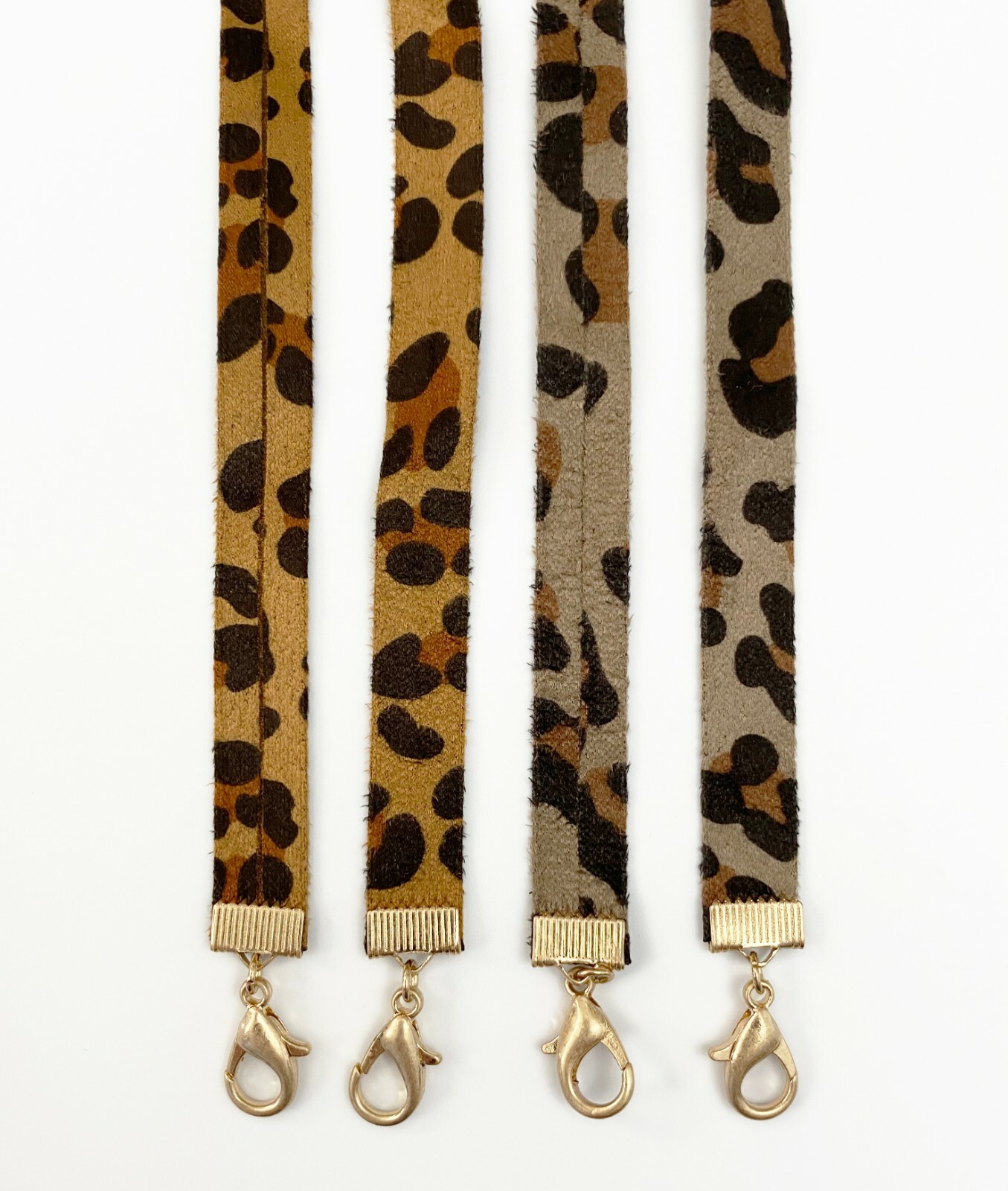 Face Mask Chain Leopard PU Synthetic Suede Lanyard Necklace Eye Glasses Holder