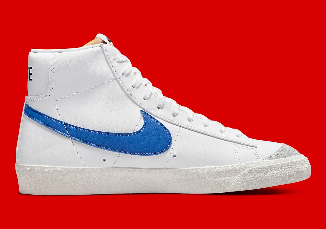 Nike Blazer Mid ’77 Vintage Mismatched Swoosh Blue Red BQ6806-117 Men’s Sizes