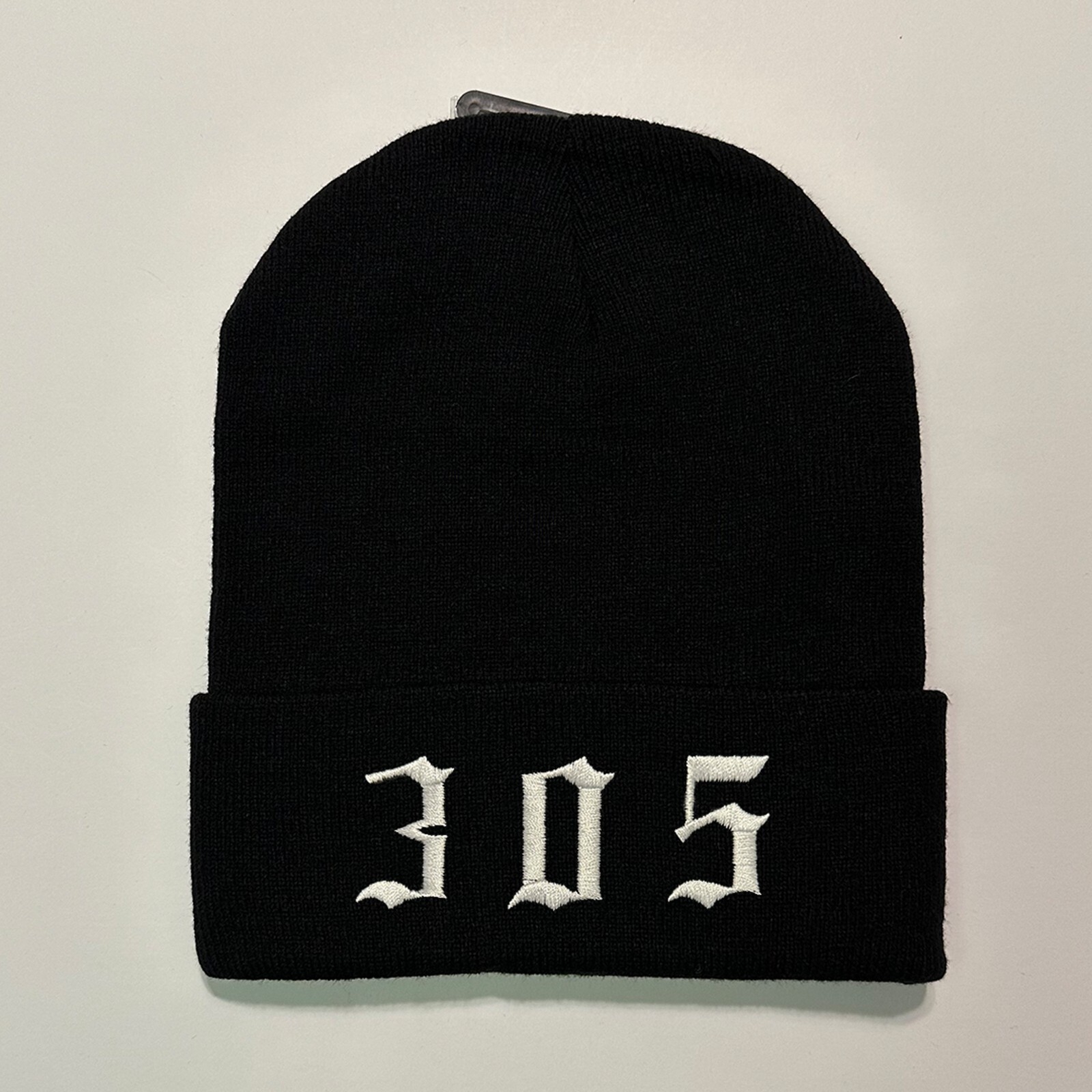 Beanie Embroidered Custom Your Text old English – Stitched your text – gift