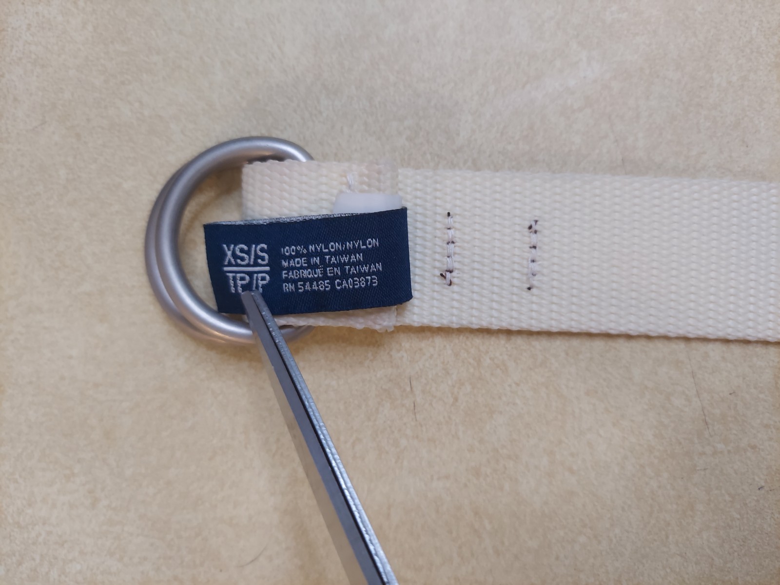 American Eagle Outfitters Canvas Nylon Belt AEO D-Ring Up To 30″