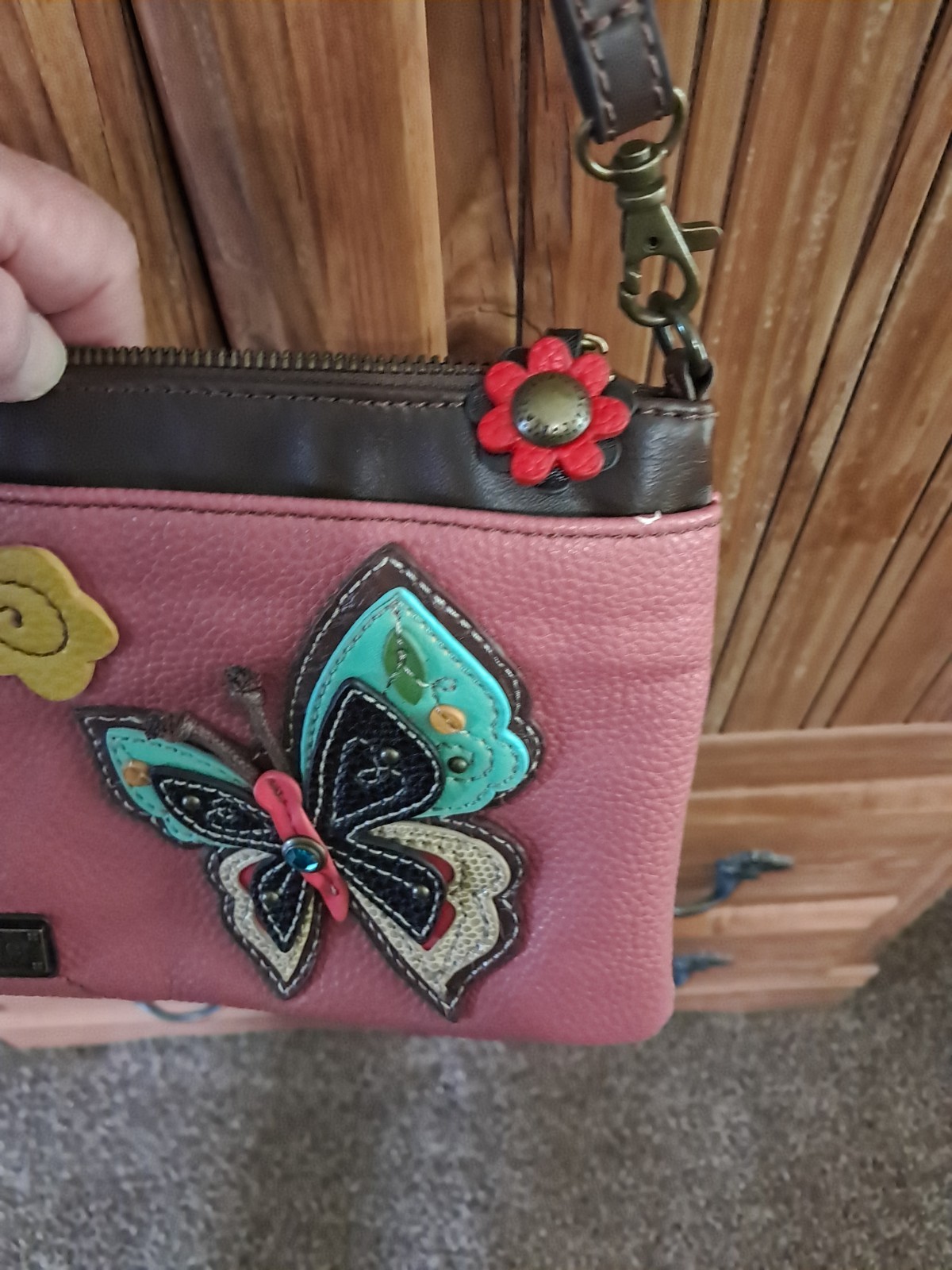 Mini Chala Crossbody Butterfly Bag (Pink)