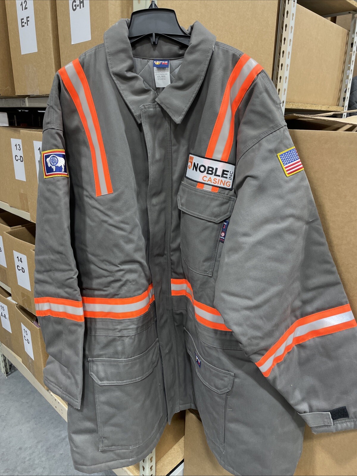 Insulated Jacket – Size 6 XL 100% Cotton Duck w/Patches – New