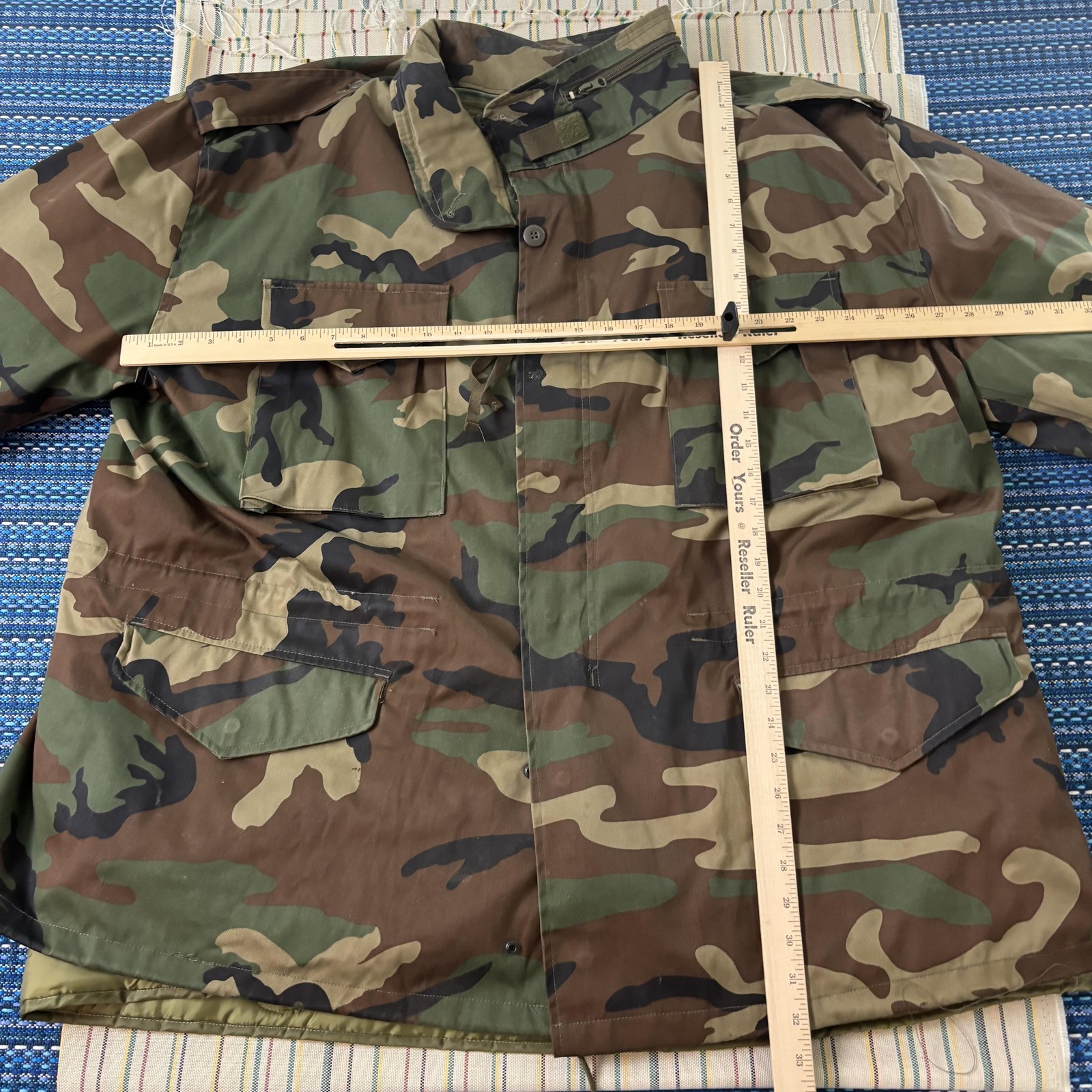 Mil-Tec Sturm Coat Mens 3XL Woodland Camo Cold Weather Field with Liner Military