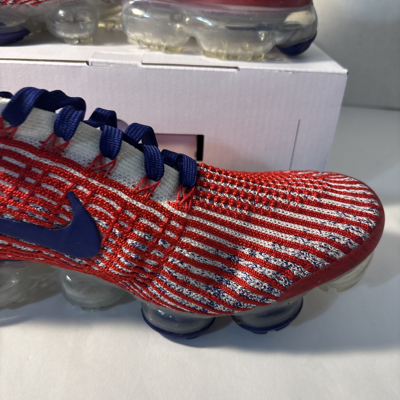 Nike Air Vapormax Flyknit 3.0 Team USA Running Shoes (CW5585-100) Men’s Size 12