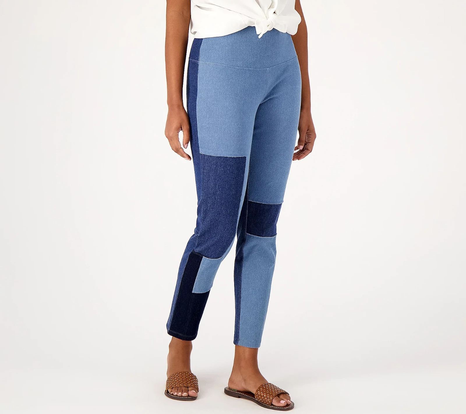 #137 Women with Control Tummy Control Regular Patchwork Prime Stretch Denim XS