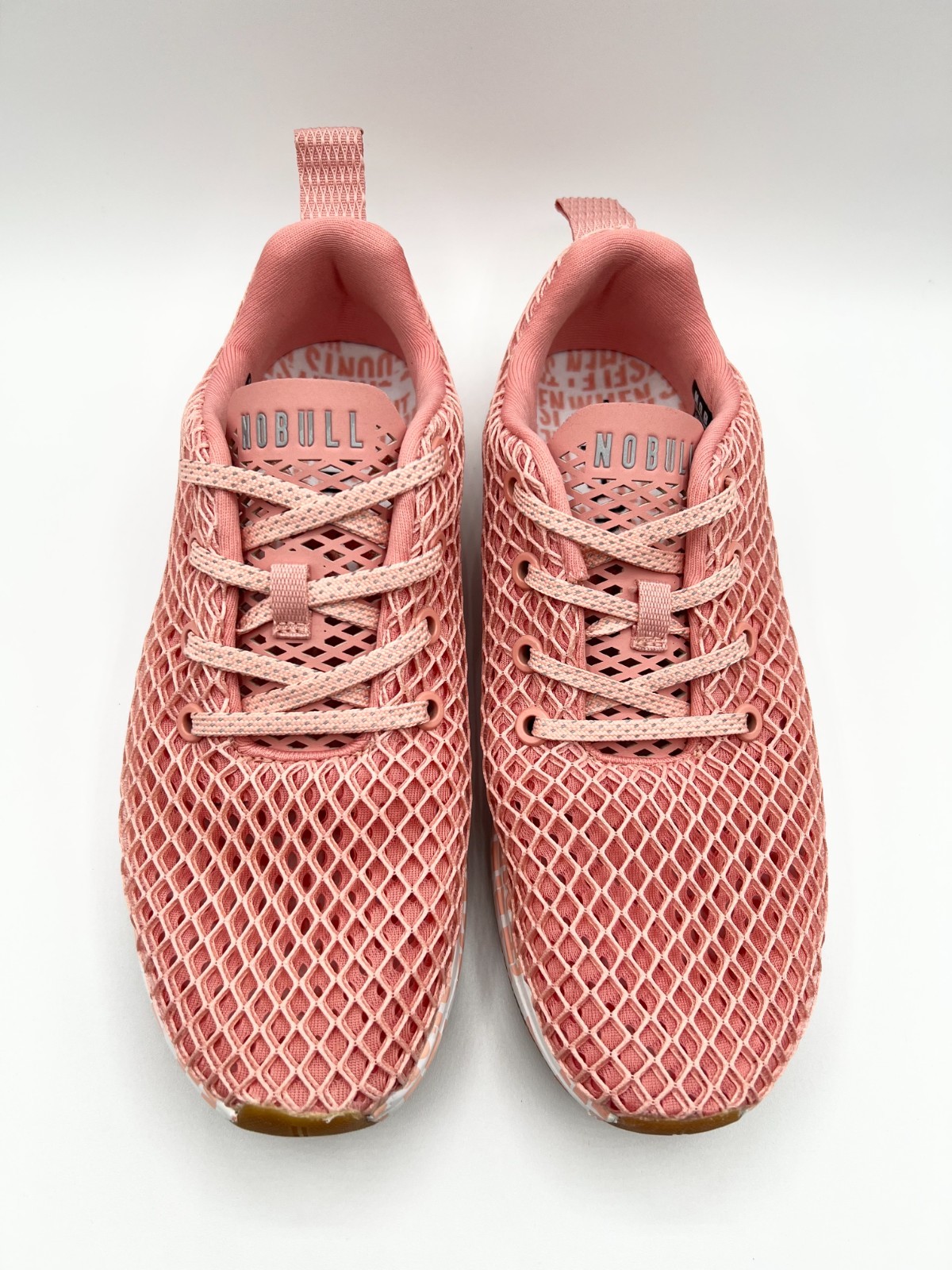No Bull Diamond Mesh Runner Breathable Sneakers in Pink US Size M 6 W 7.5