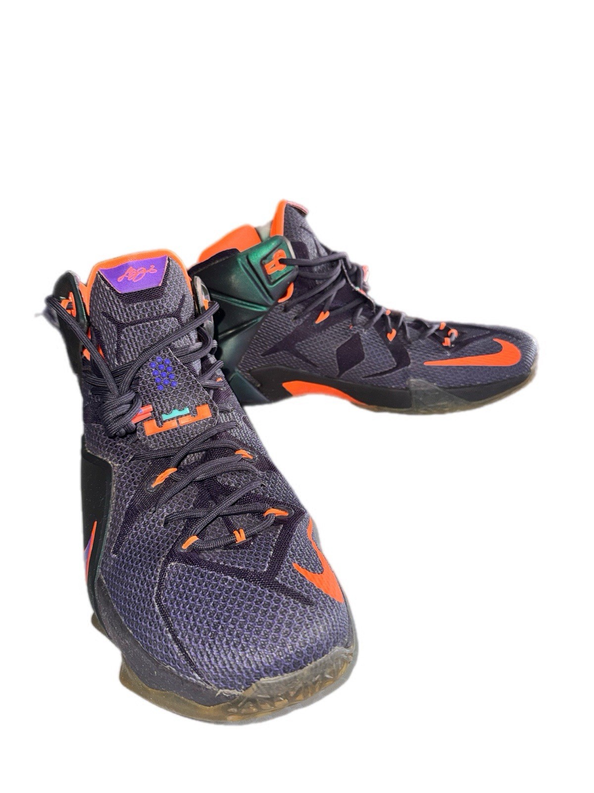 Nike LeBron 12 Instinct 684593-583 Hyper Grape-Hyper Crimson-Hyper Turquoise