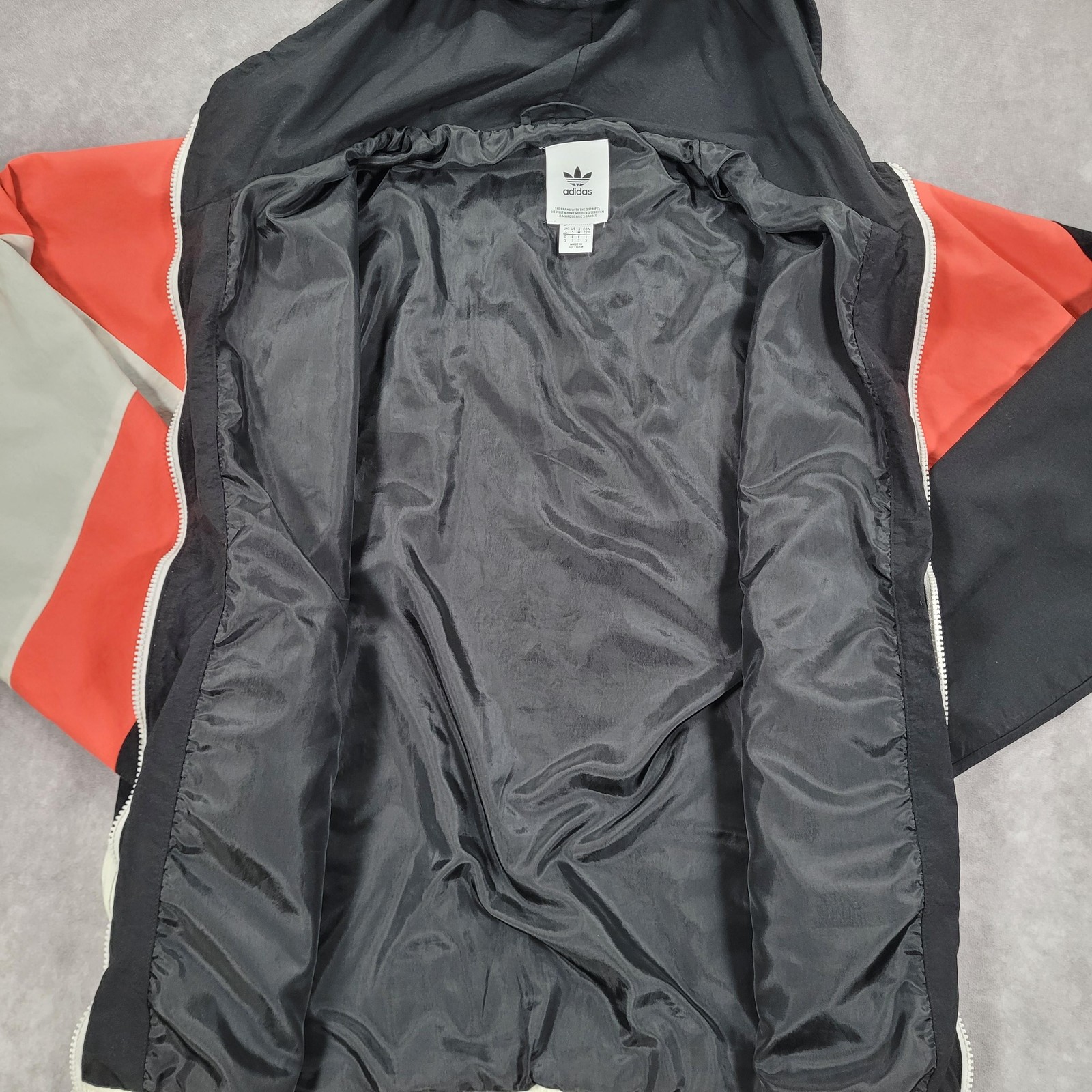 Adidas Equipment Windbreaker Jacket Mens Small Multicolor Hooded Zip ADV/91-18