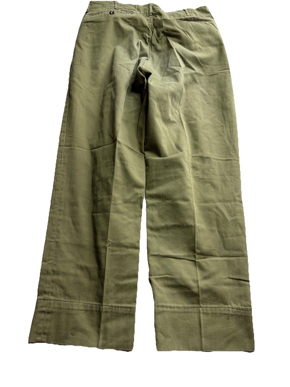 Vintage Boy Scout pants mens 32X28 green 50s talon uniform chino outdoors