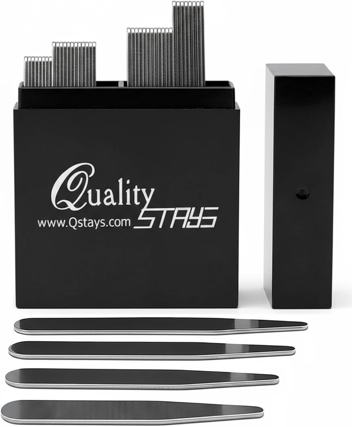 Metal Collar Stays for Men – 40-Piece Set in 4 Sizes for Dress Shirts by
