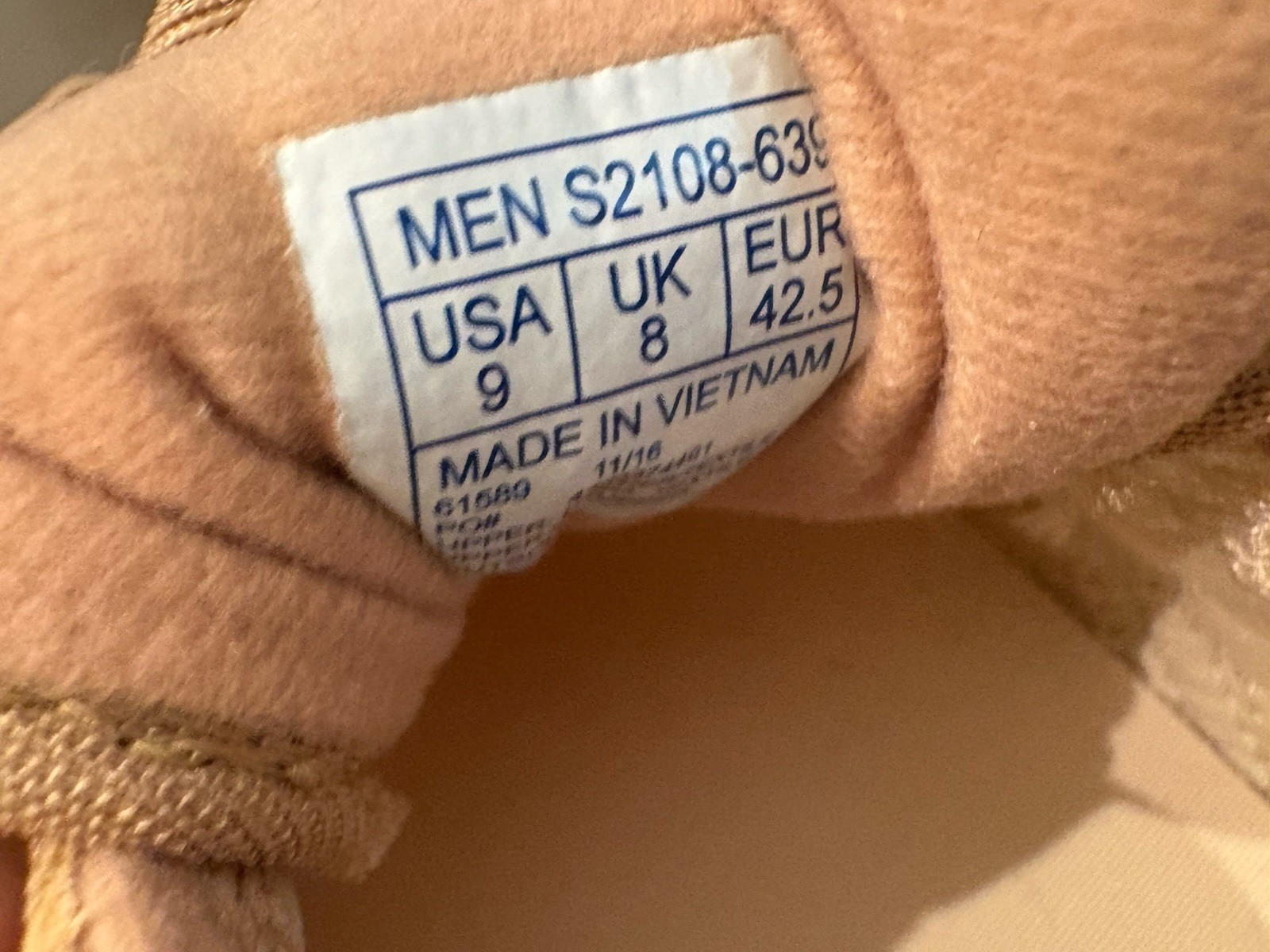 Saucony Shadow Original Tan S2108-639 Men’s Size 9 Mens New With Original Box