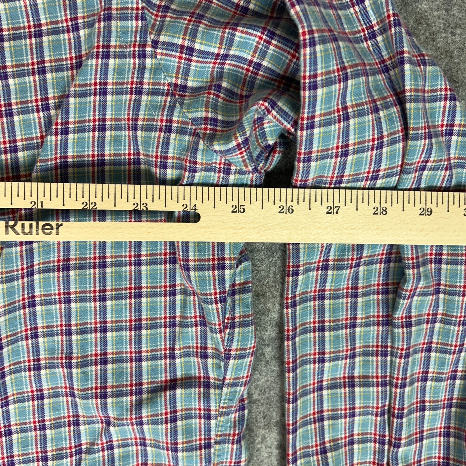 Ralph Lauren Men Shirt Extra Large Blue Purple Red Pony Preppy Classic Work Top