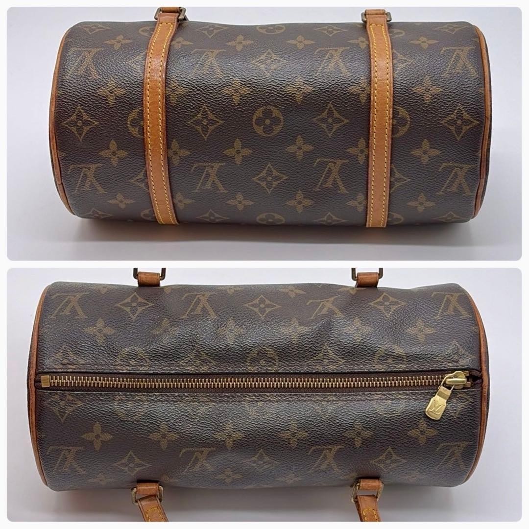 Louis Vuitton Papillon Monogram Natural Leather Handbag