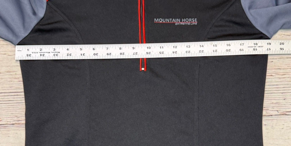 Mountain Horse 1/4 Zip Performance Pullover Women’s Sz M Extreme Line Black/Gray