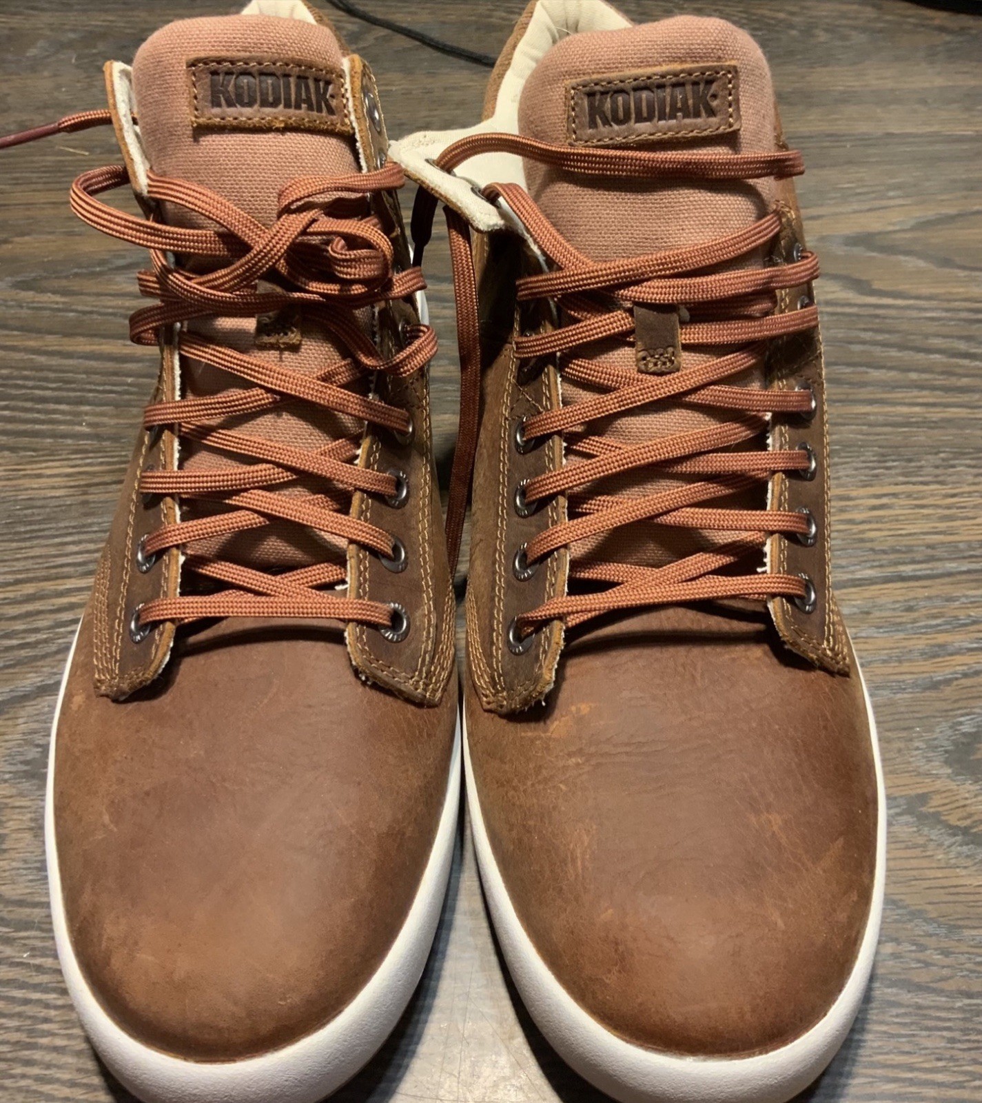 Kodiak Size 11 (Really 10 1/2) Men’s Argus Mid Cut Sneakers Brown Leather New