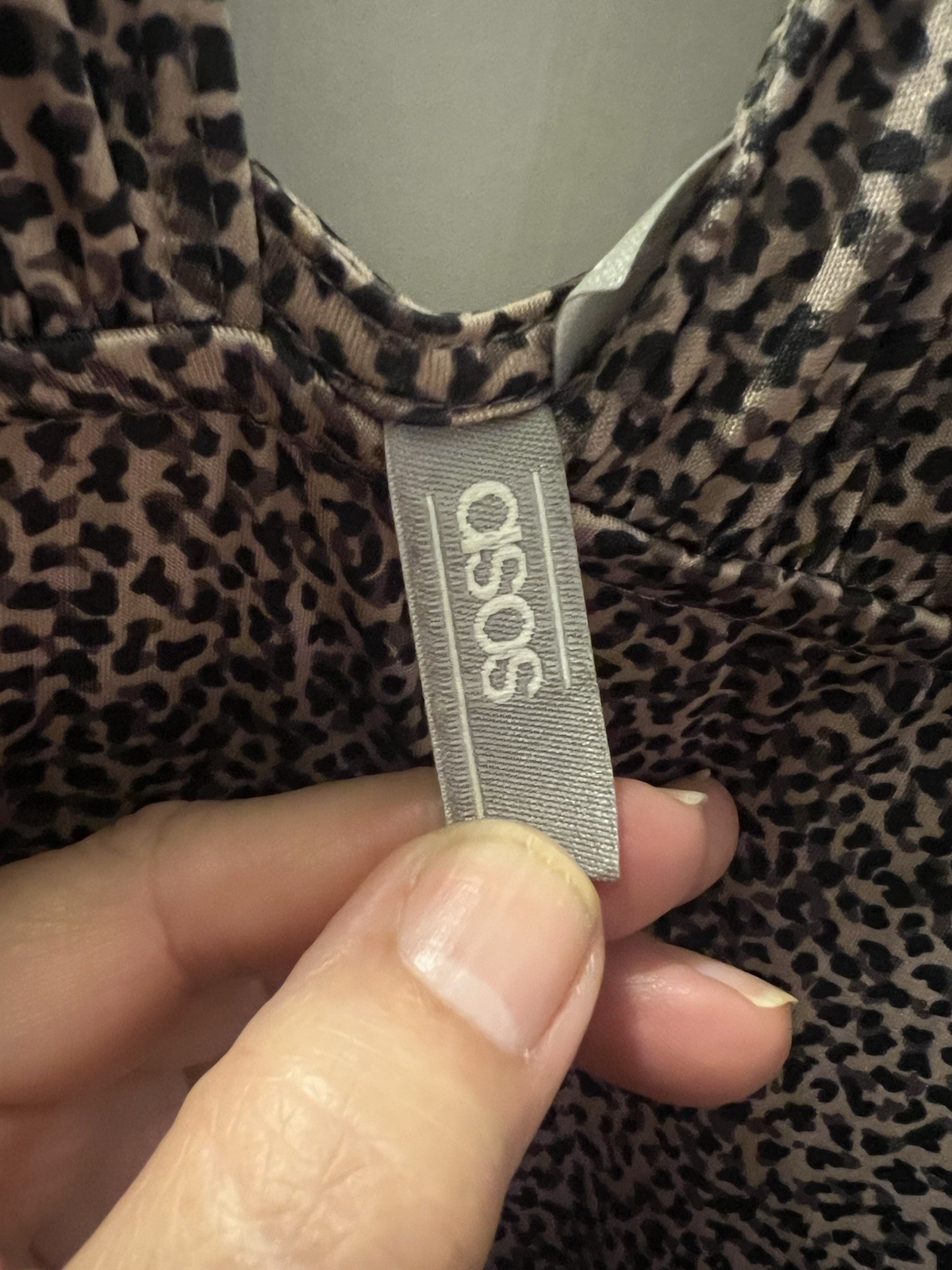 ASOS Deep V-Neck & Deep Back Leopard Print Maxi Lingerie Dress w Slit Dress (14)