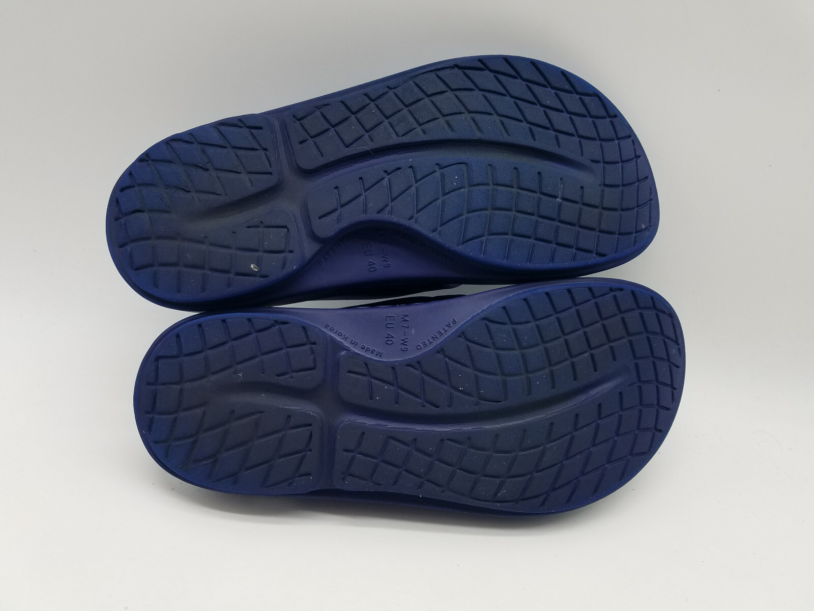 Oofos Oolala Women’s Size 9 Recovery Flip Flop Thong Sandals Blue