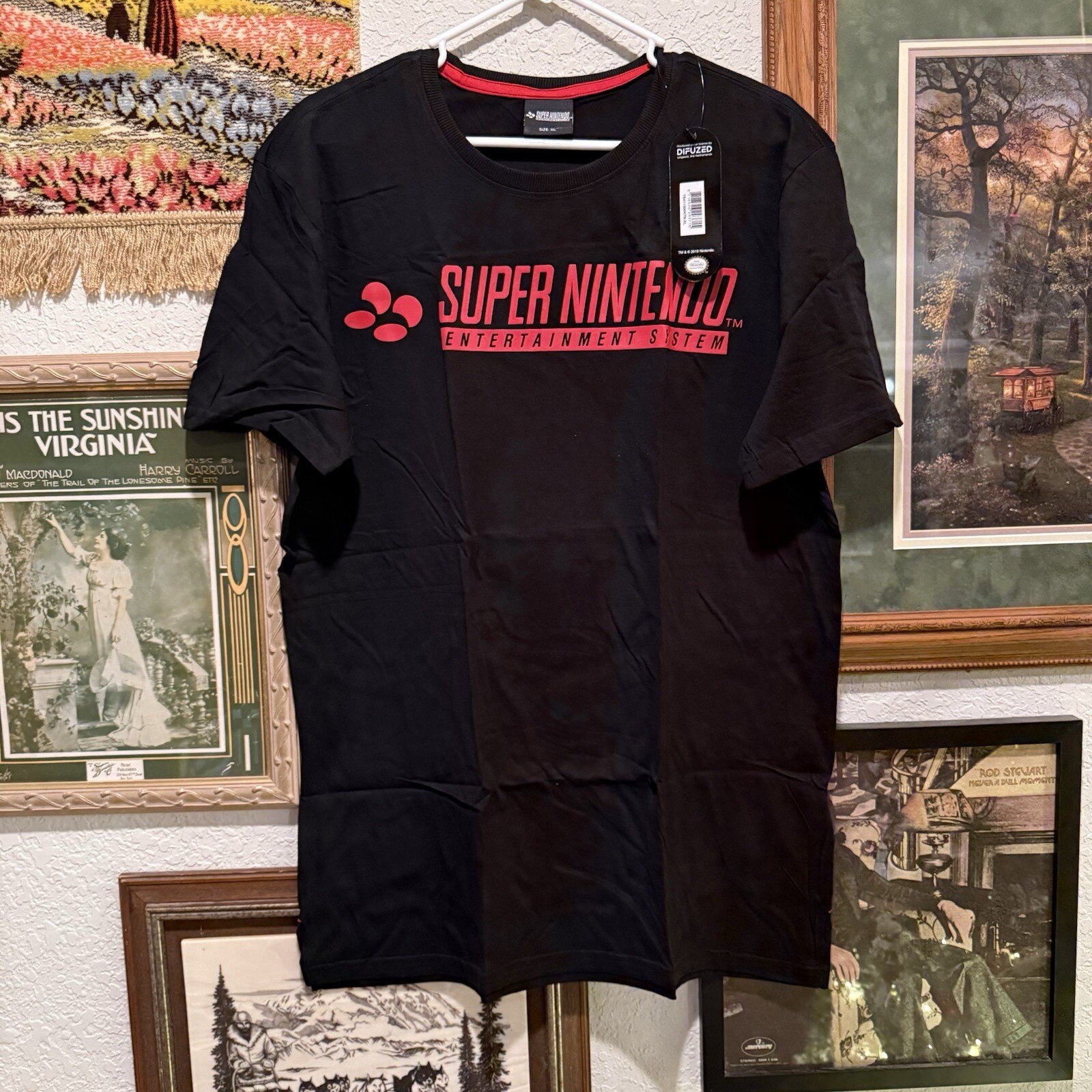 NWT Super Nintendo Entertainment System Gaming Shirt Size XL