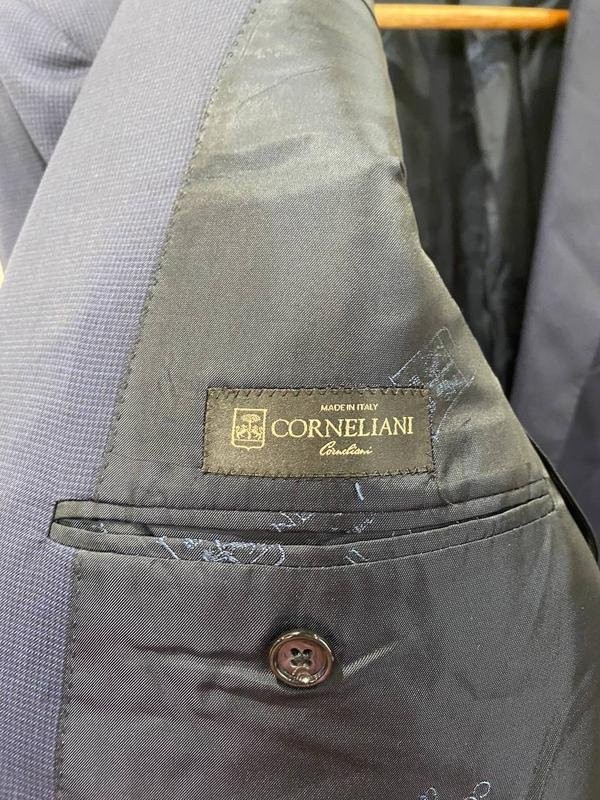 Men Corneliani Blazer Navy Wool 44 / XXL / 52