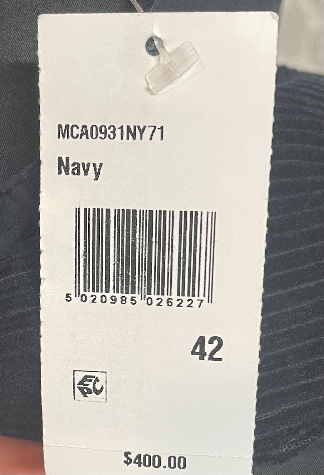 BARBOUR SiZE 42 = L/XL OS TRANSPORTER CASUAL JACKET NAVY BLUE NEW NWT $400.00