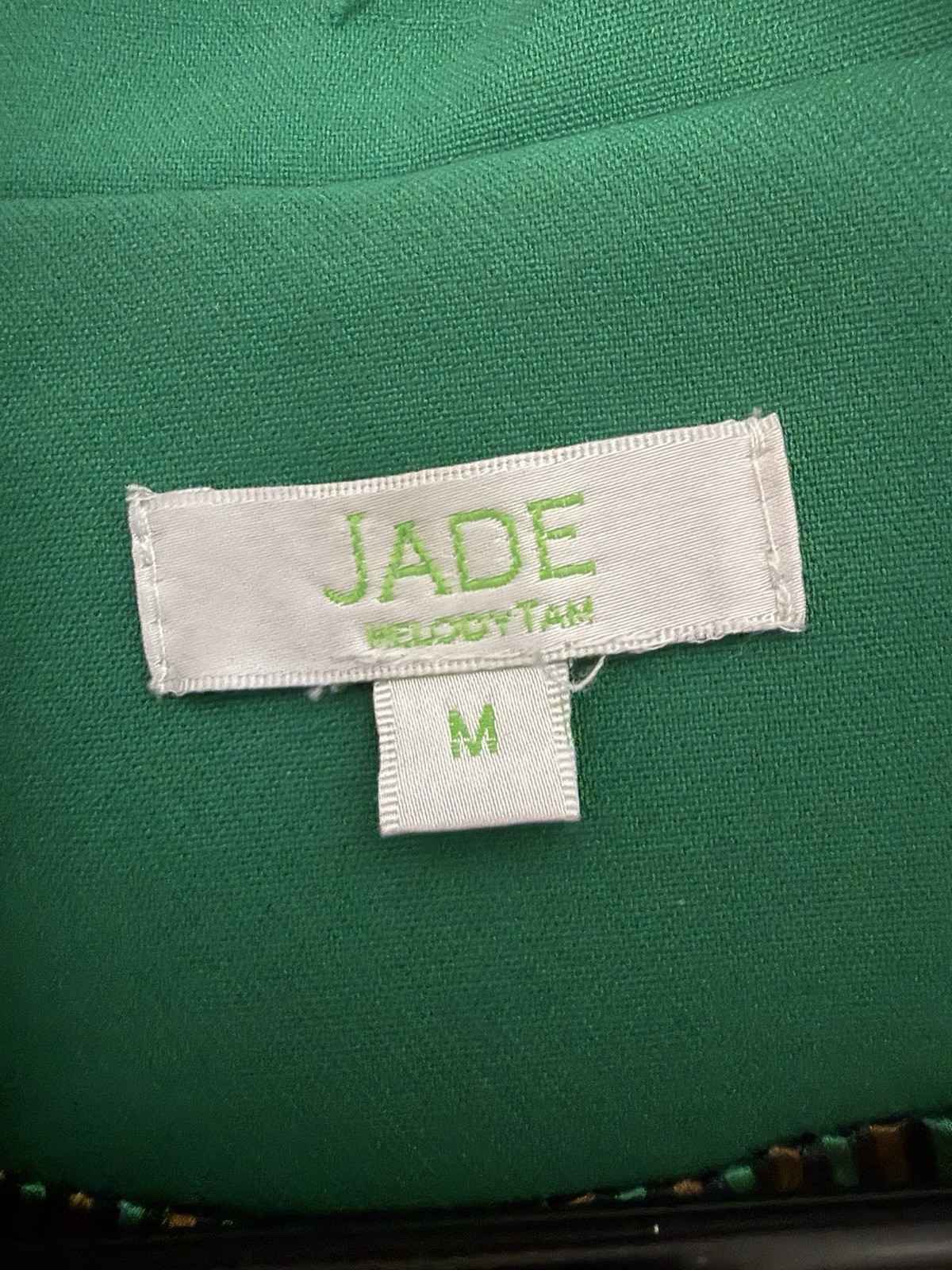 JADE Green Double-Breasted Lined Blazer Jacket, Button Closure, Pockets M