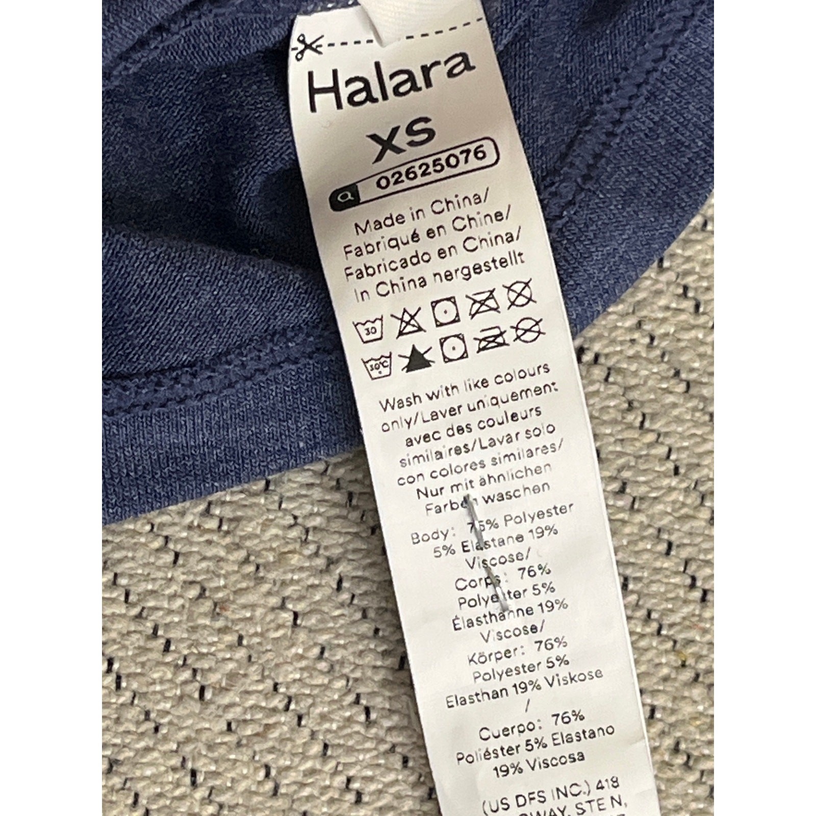 Halara U Neck Flowy Maxi Casual Tank Dress, 02625076, size XS, Mottled Indigo