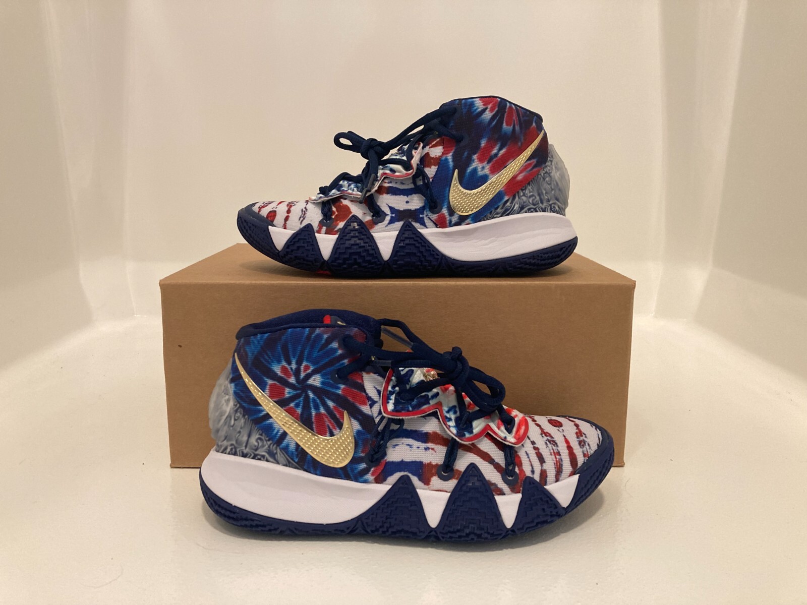 4 Men/5.5 Women- Nike Kyrie Kybrid S2 USA What The Tie-Dye Basketball Shoes RARE