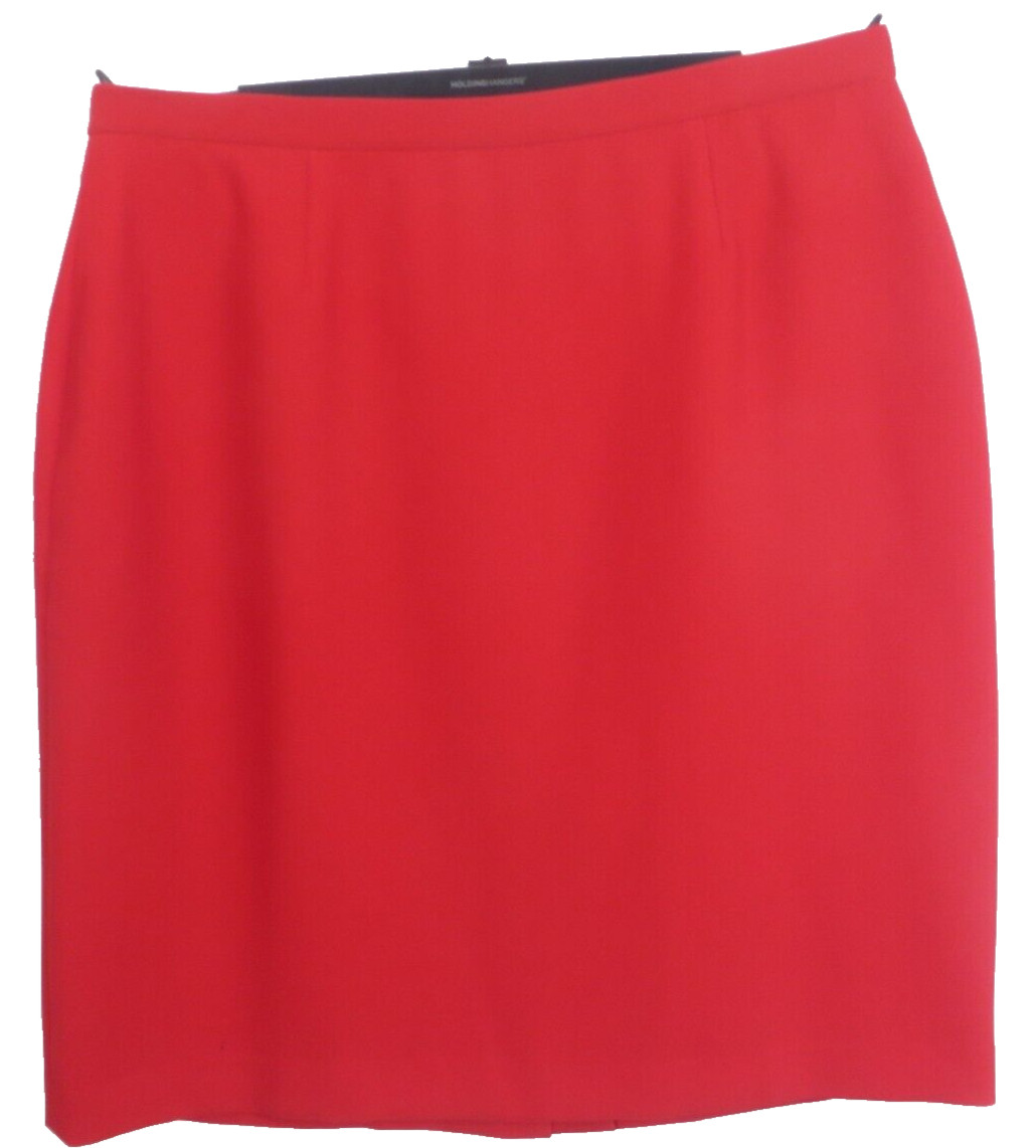 KASPER Women’s Polyester Career Straight Pencil Skirt Midi Deep Scarlet Red 22W