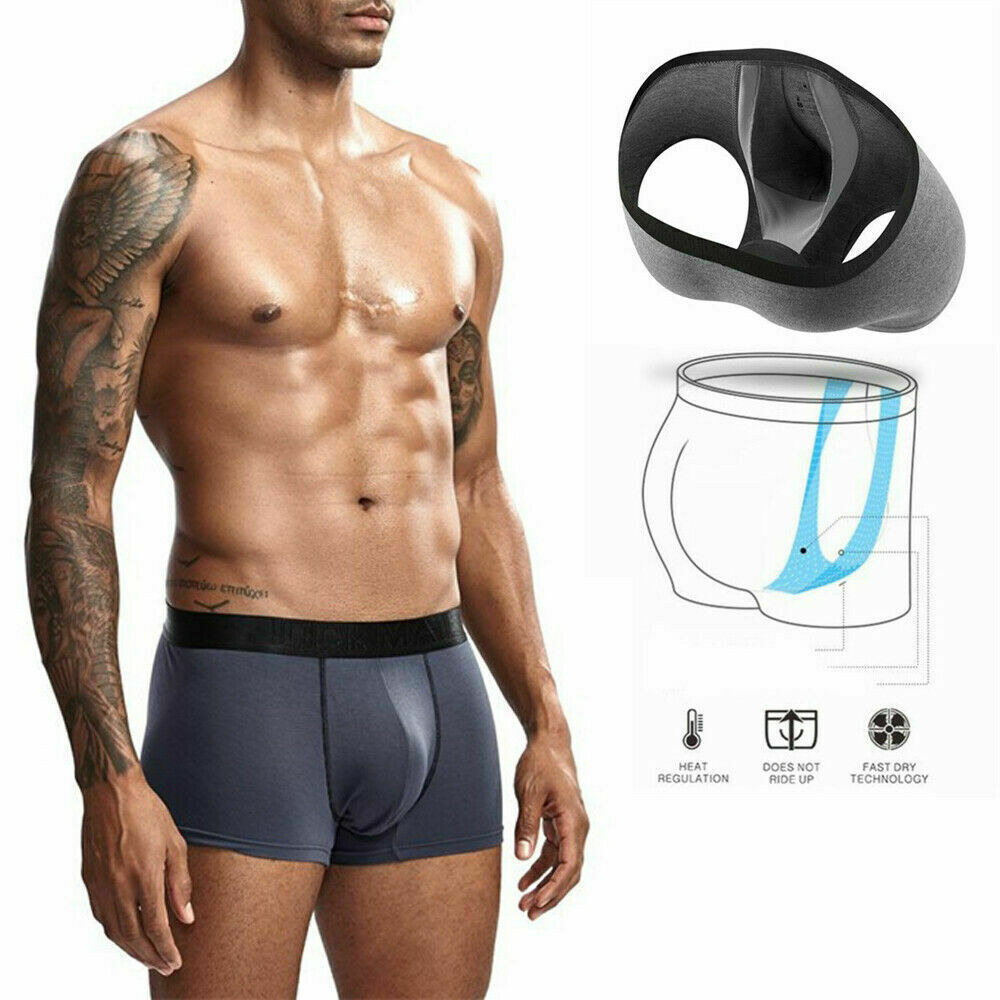 6 Pack- Mens Jockmail Boxer Trunks Sexy U Pouch Shorts Underwear. Ships from USA