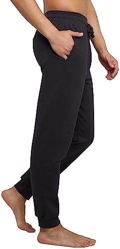 Men’s Pull On Pants Joggers, Ecosmart Fleece Sweatpants for Men, Lounge Pants