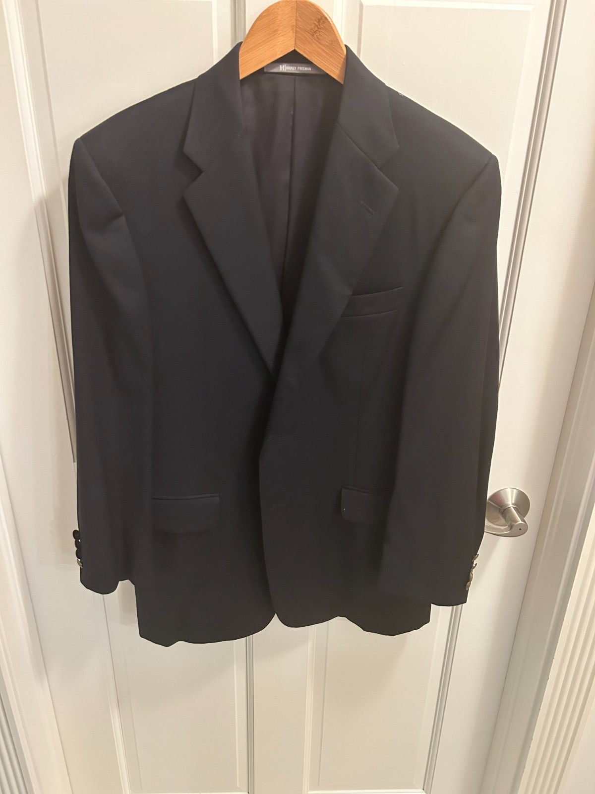 Men’s Hickey Freeman Navy 2 Button Blazer 40 Short