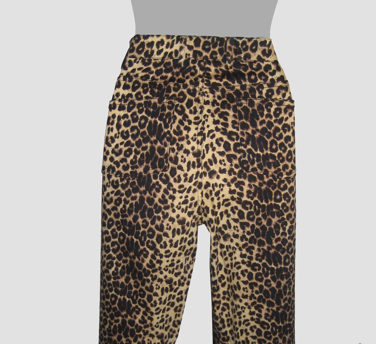 VTG GUESS JEANS USA CLASSIC LEOPARD PRINT TROUSER JEANS LT STRETCH SEXY LNC 32