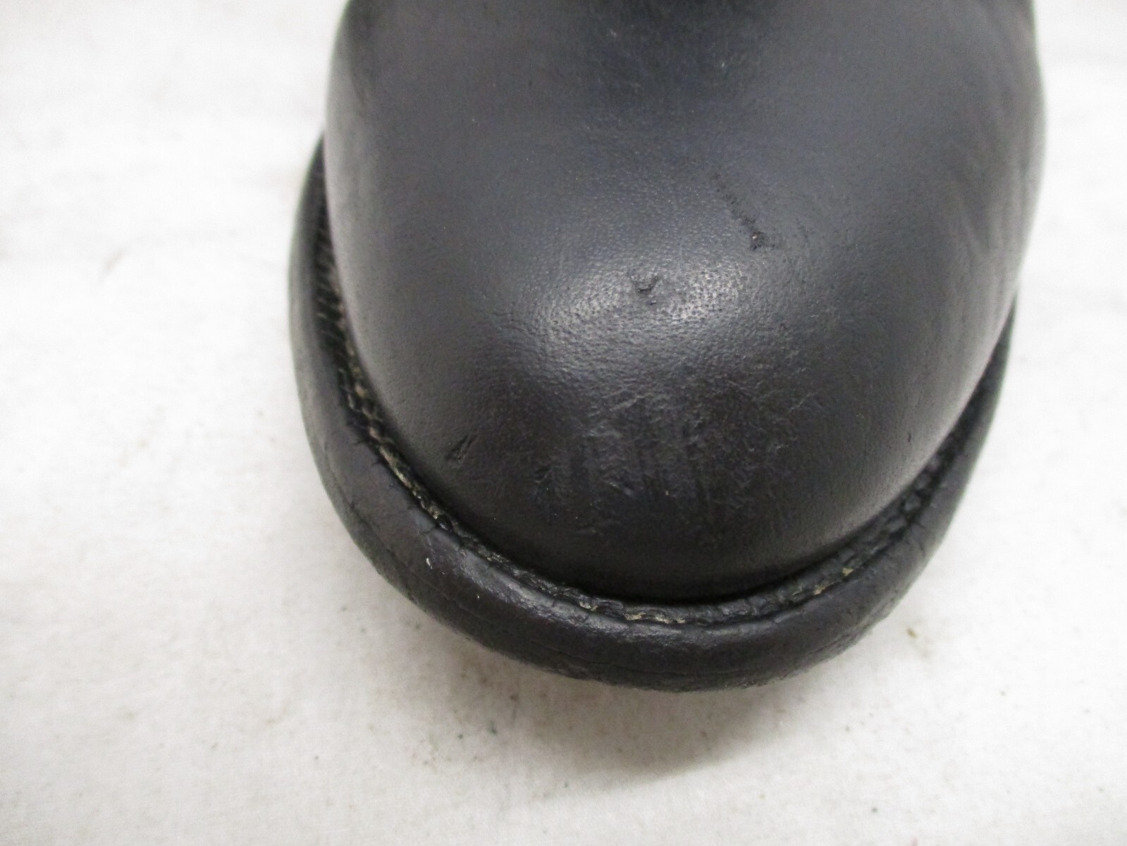 Justin Classic Black Bullhide Leather Roper Style 3187 Cowboy Boots Mens Sz 8 D