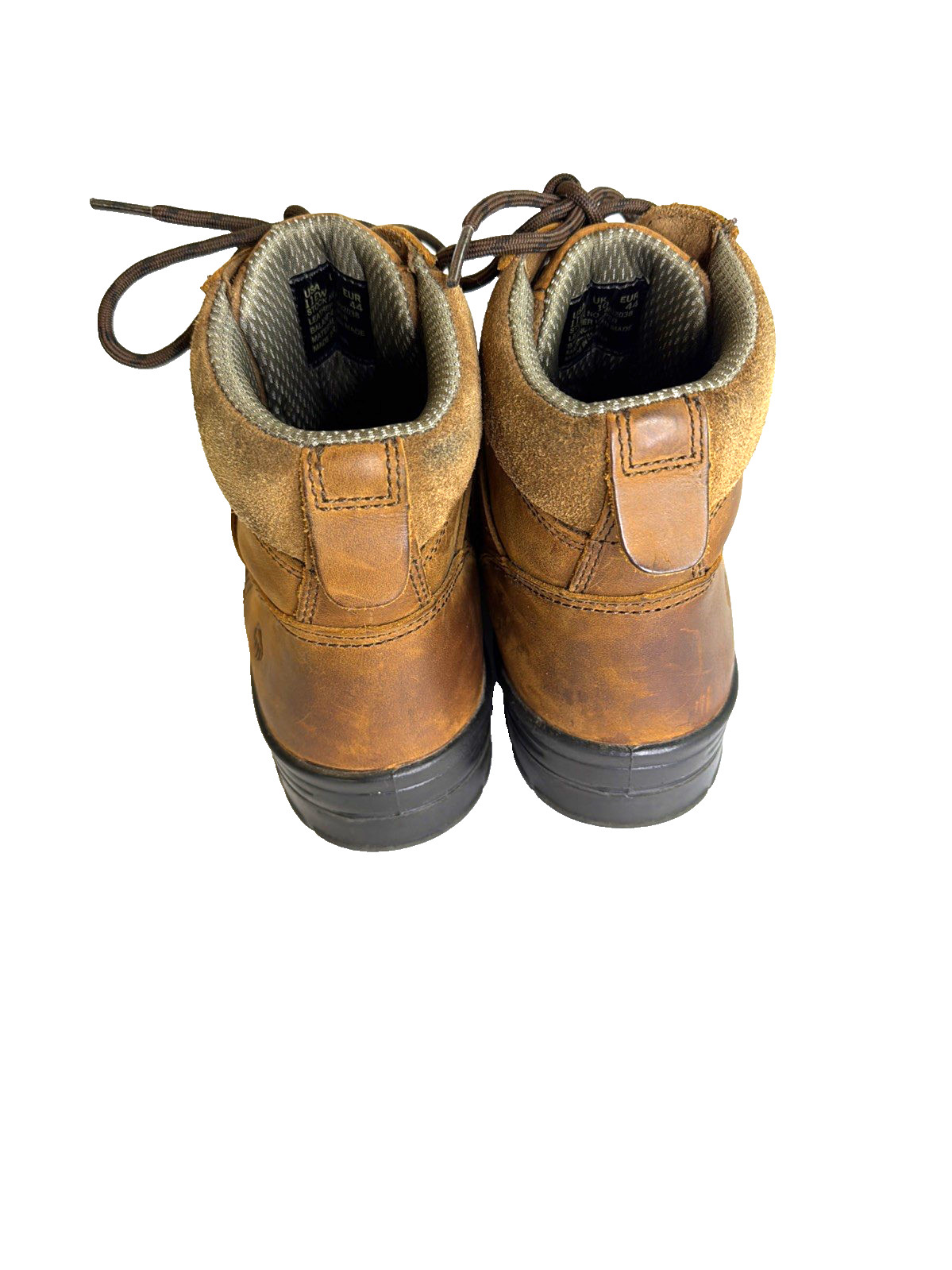 Wolverine Durashocks Slip Resistant Brown Leather 6” Boots Men Size 11 EW W02038