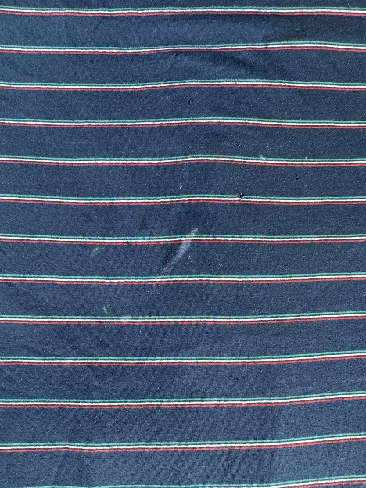 Collezione Stripped Polo Men’s Size L Vintage 90s Red Green White Navy Blue