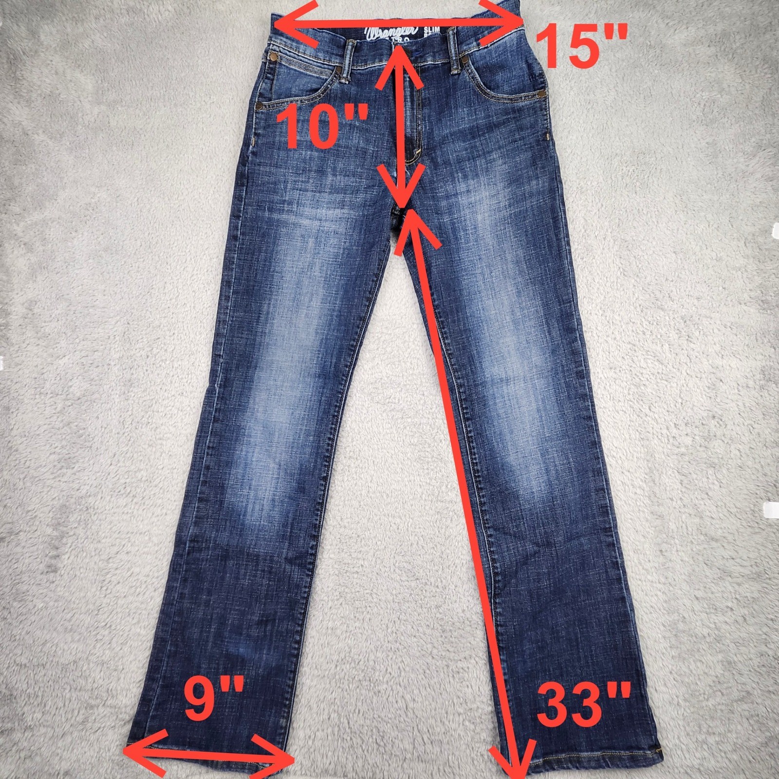 Wrangler Retro Slim Boot Jeans Mens 29×34 Blue Medium Wash Denim 77MWZRE Western
