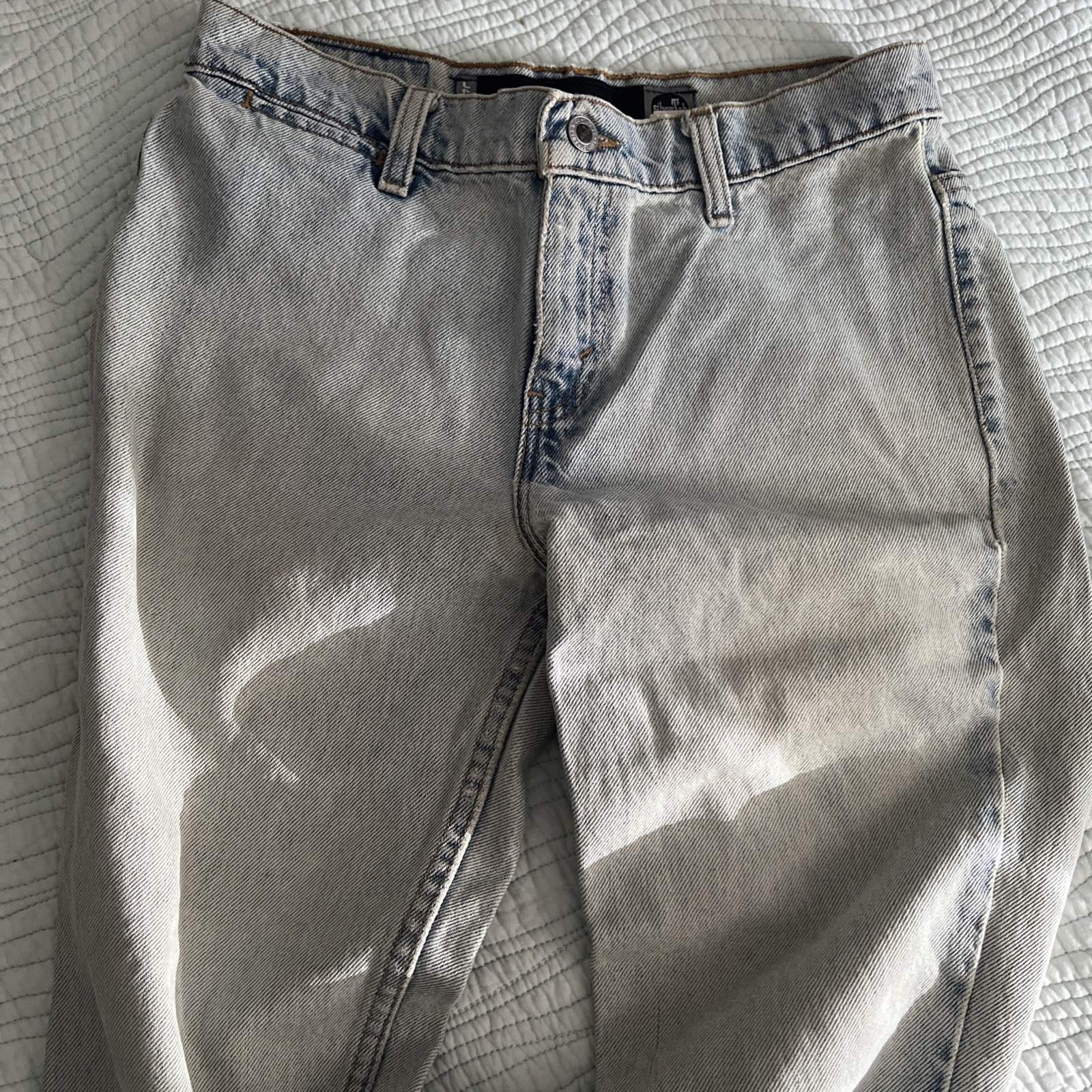 Vtg LEVI’S Silvertab Jeans Women’s Jr 9 M Light Wash 100% Cotton Straight Denim