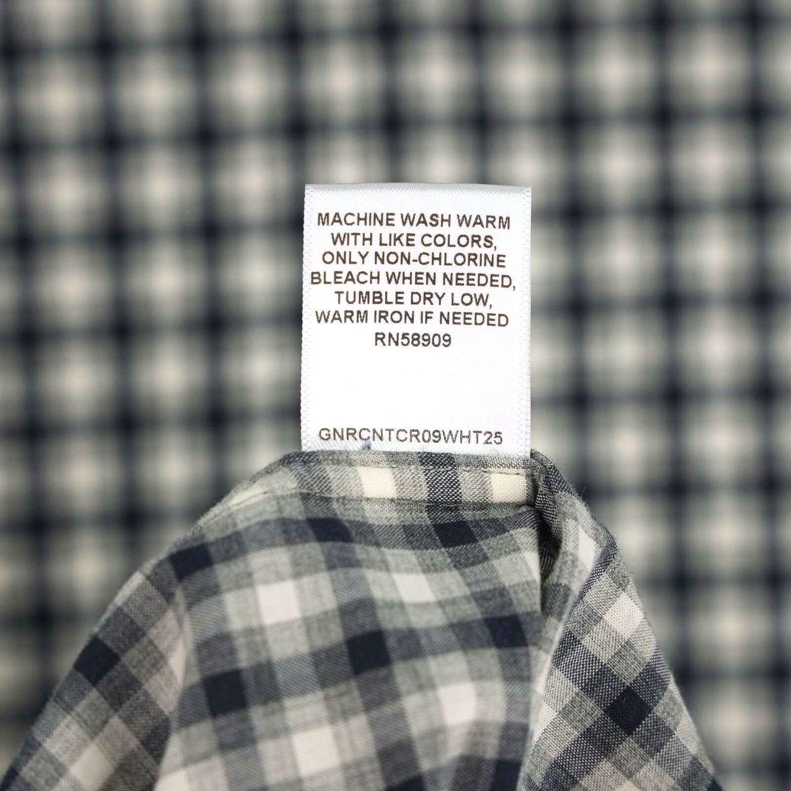 Cremieux Men’s Long Sleeve Shirt XL Gray Navy Check 100% Cotton NWT $79.50