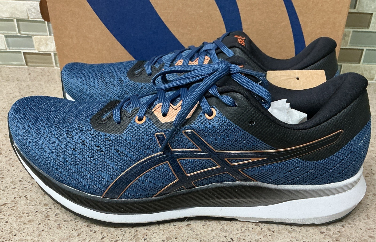 Asics Ezeride Shoes Men’s Size 9 Shark/Pure Bronze 1011B788-400 Sneakers New