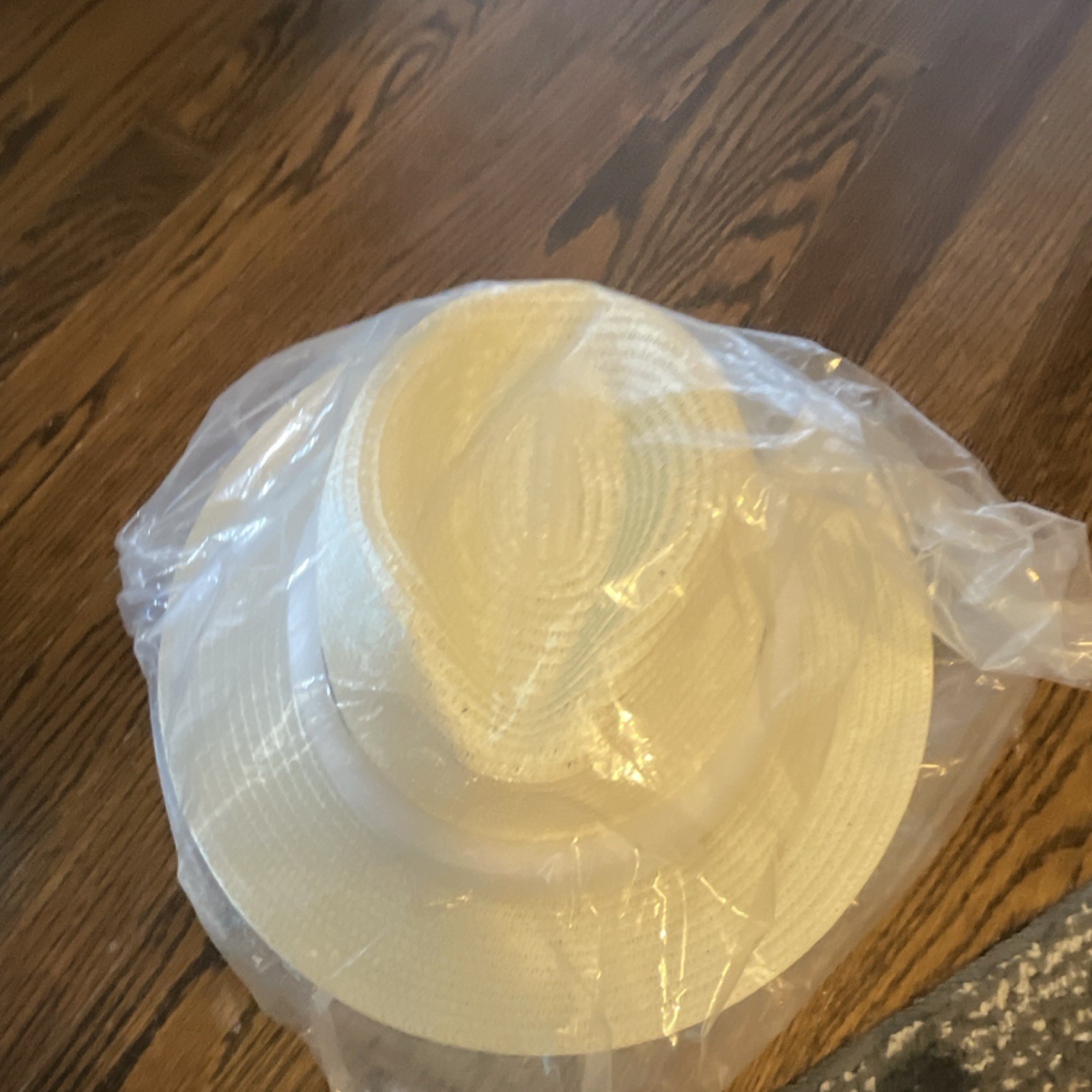 Anycosy Women’s White Straw Panama Hat, Solid, One Size