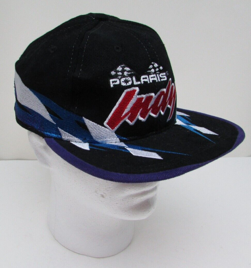Vintage POLARIS® INDY Snapback Baseball Cap Hat One Size Made in Hong Kong