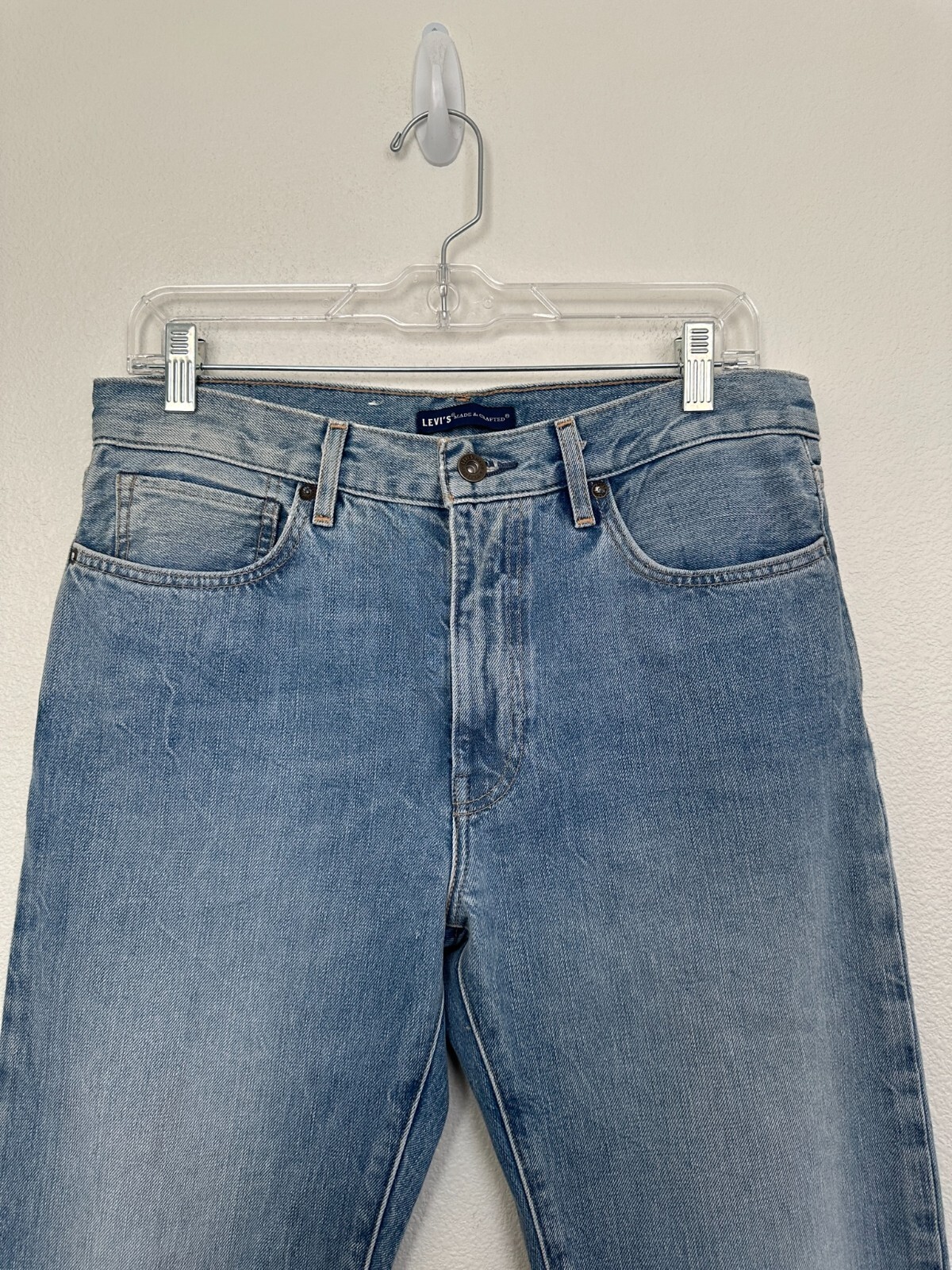 Levi’s Made & Crafted Arrow Jeans Embroidered Light Wash Straight Leg Women’s 27