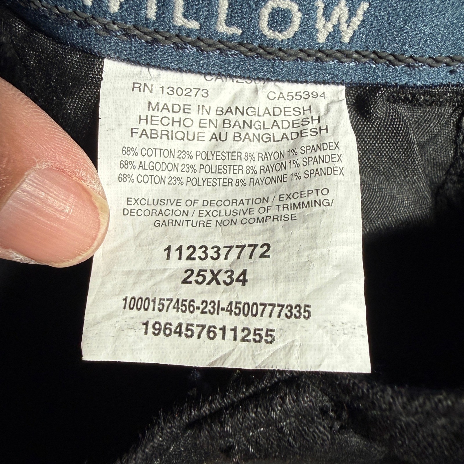 Wrangler Willow Ultimate Riding Jeans Womens 25×34 Black Mid Rise Bootcut NWT